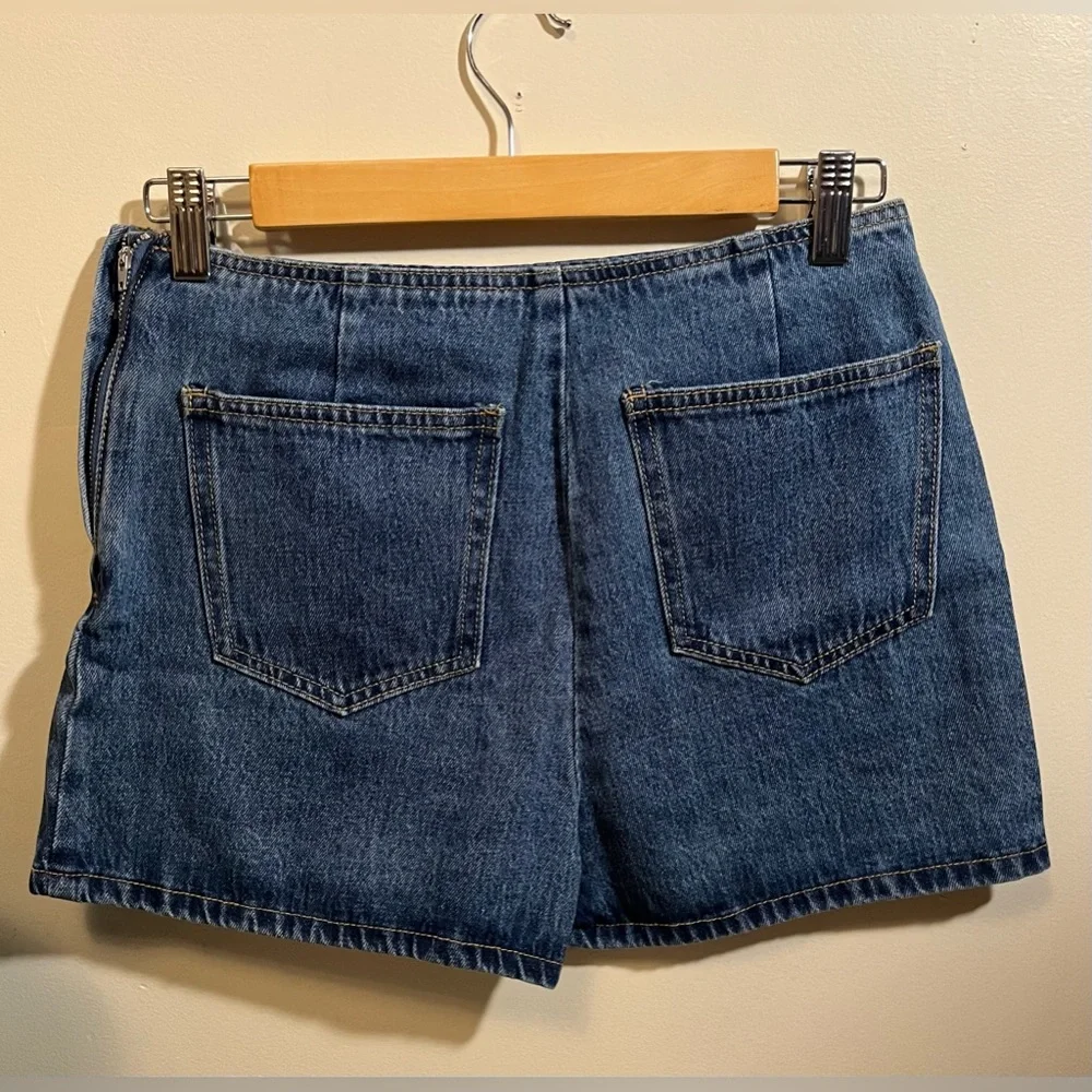 FOREVER 21 Blue Jean Skirt Skort Shorts - Picture 2 of 3